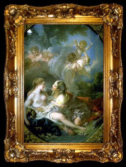 framed  Francois Boucher Jupiter as Diana Surprises Callisto, ta009-2